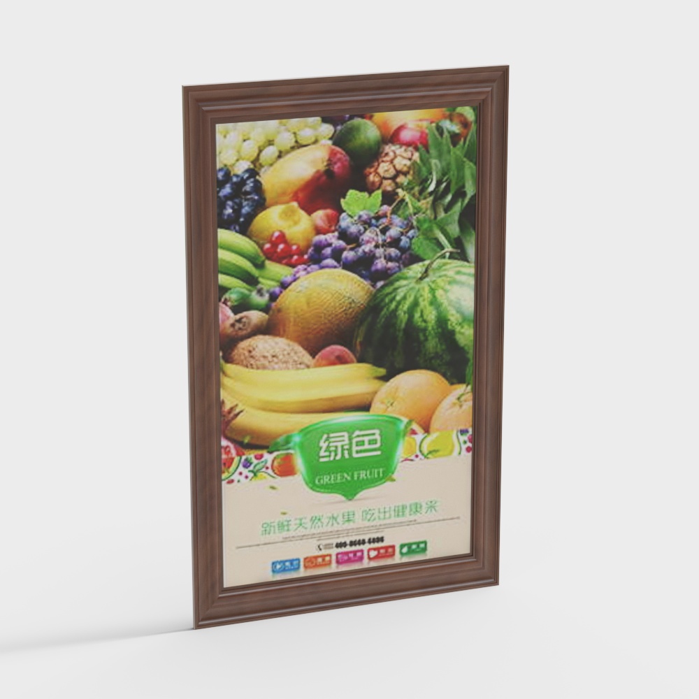 Fruit Poster 3D model for Creative Projects