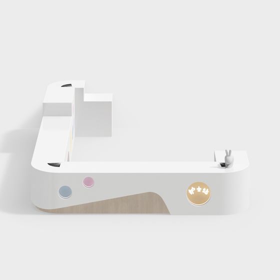 Attractive Minimalist 3D Model with Fun Accents