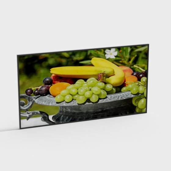 Vibrant Low-Poly Fruit 3D model