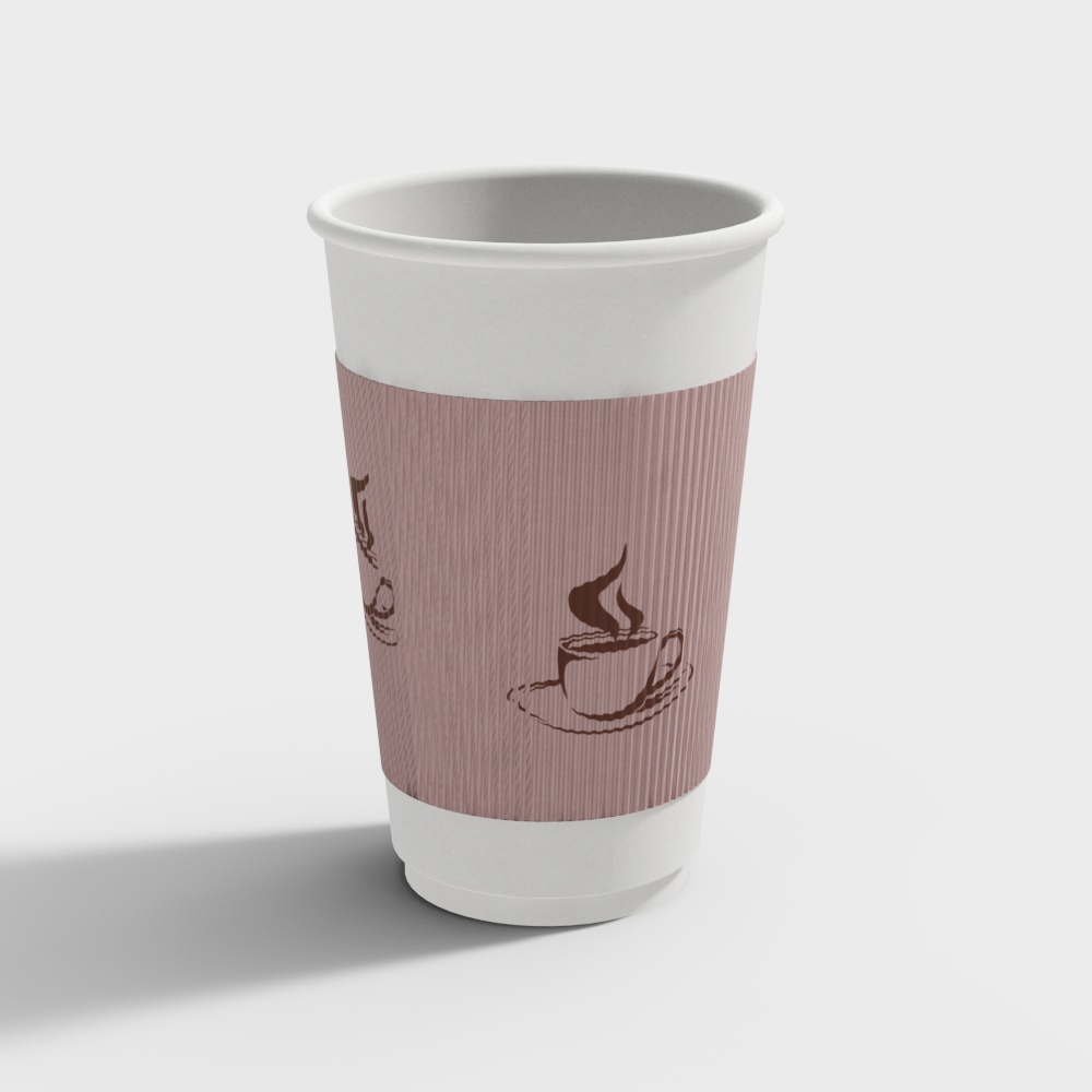 Low Poly 3D Coffee Cup Model for Creative Projects