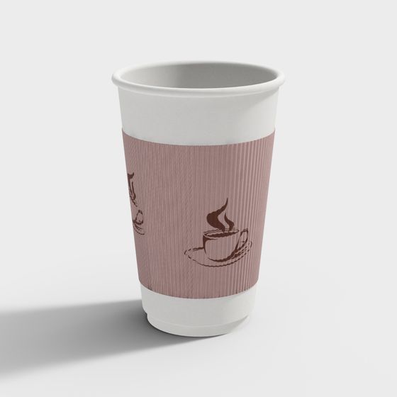 Low Poly 3D Coffee Cup Model for Creative Projects