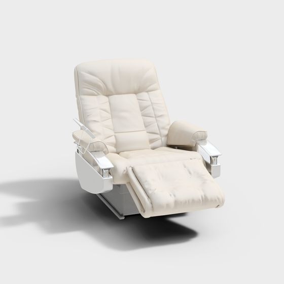 Elegant Low-Polygon Armchair 3D model