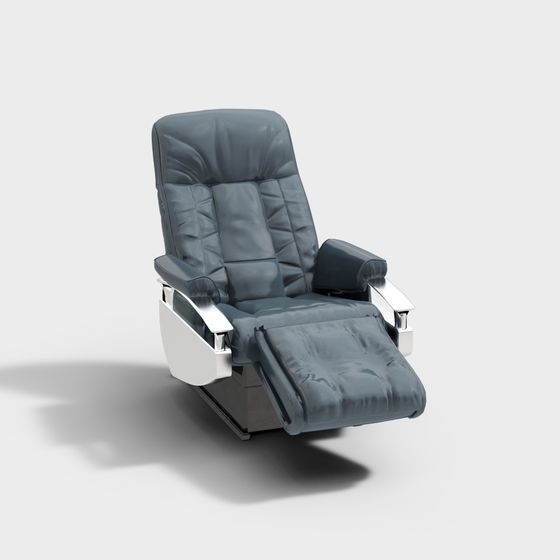 Elegant Low-Poly Lounge Chair 3D model