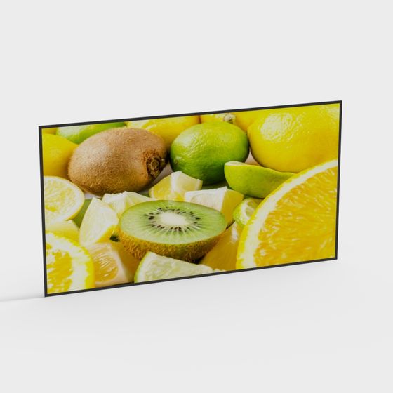 Fruit Medley 3D model for Vibrant Kitchen Scenes