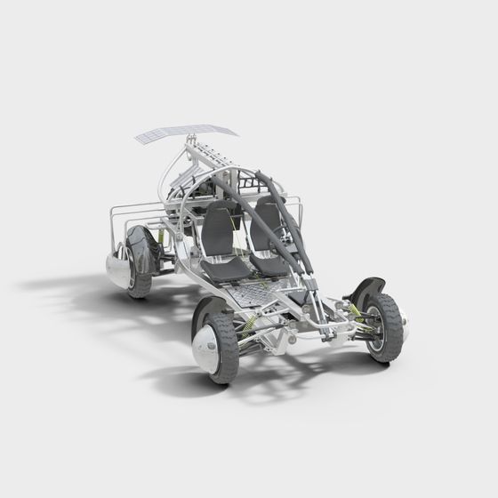 Futuristic Solar-Powered Off-Road Vehicle 3D model