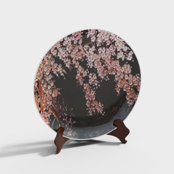 Cherry Blossom Blooming Disc 3D model