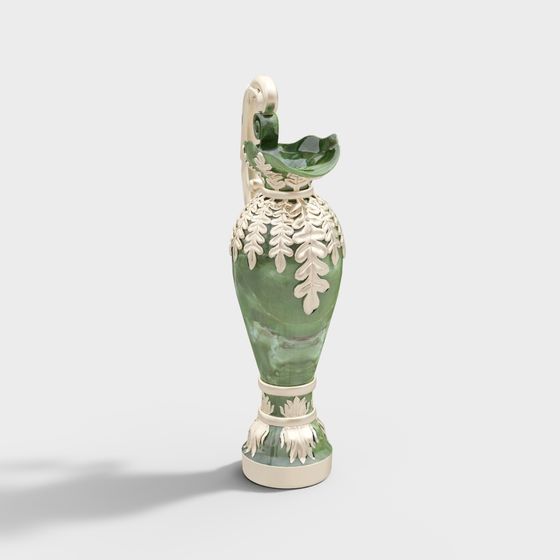 Emerald Vase 3D model for Creative Projects