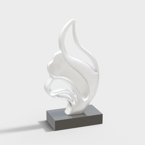 Luminous Sculpture 3D model for Creative Projects