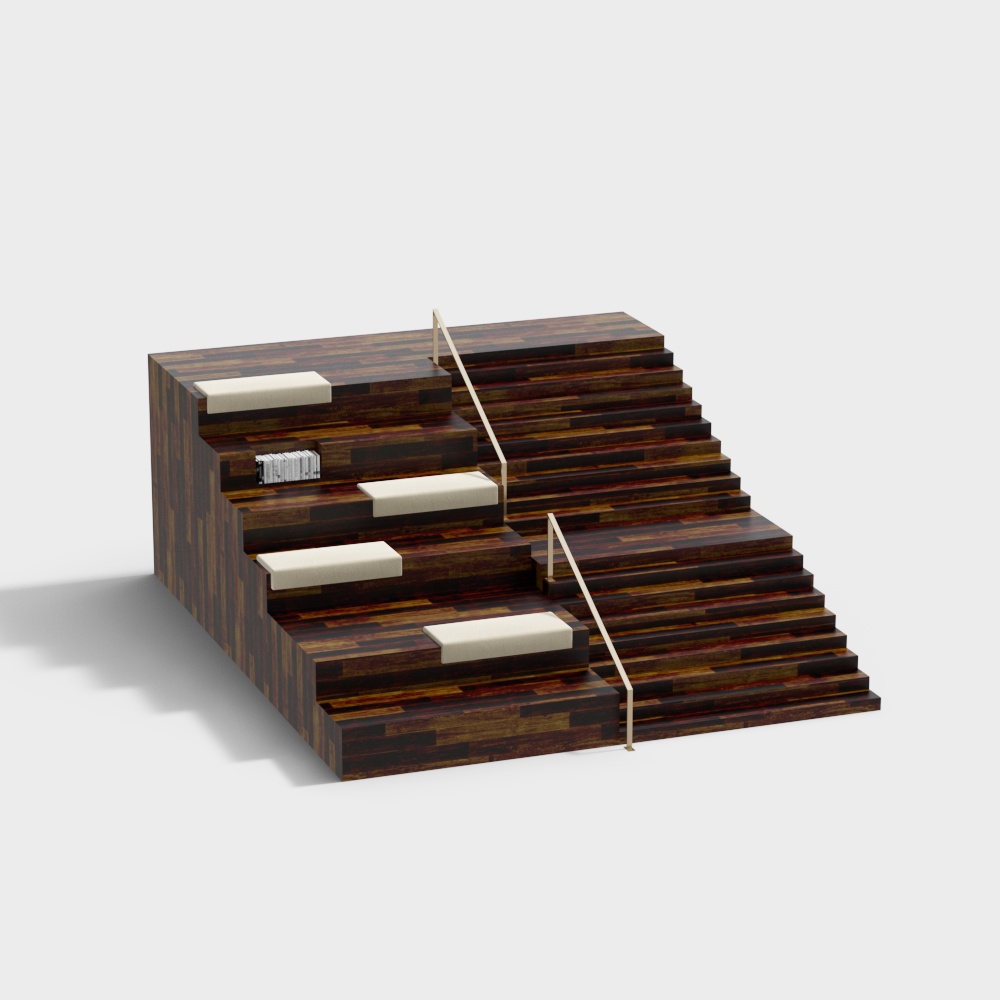 Step rest area booth