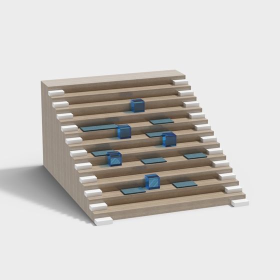 Stylish Urban Staircase 3D model for Creative Use