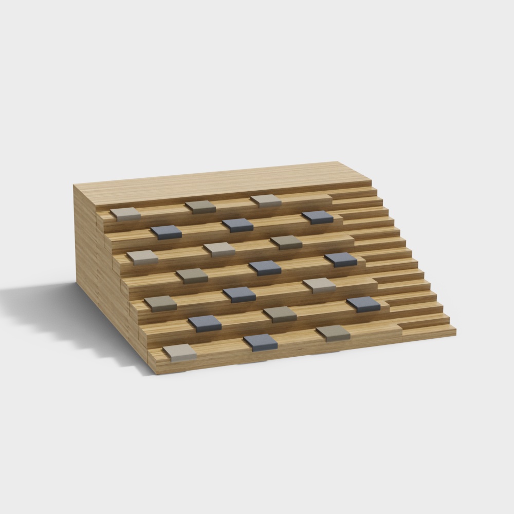 บูธพื้นที่พักผ่อนขั้นบันได