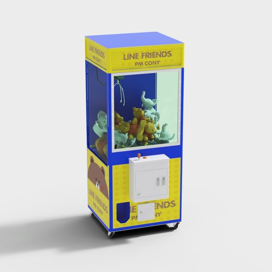 Line Friends Claw Machine 3D model