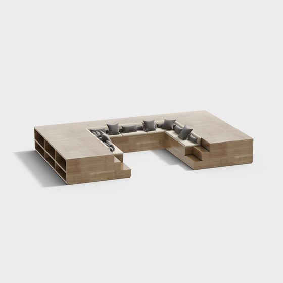 Modern Modular Sofa System 3D model