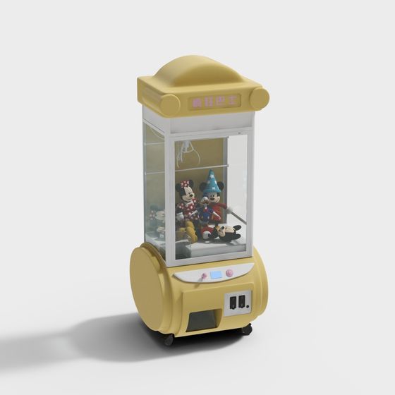 Colorful Claw Machine 3D model for Playful Spaces