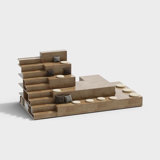 Cozy Reading Nook 3D model