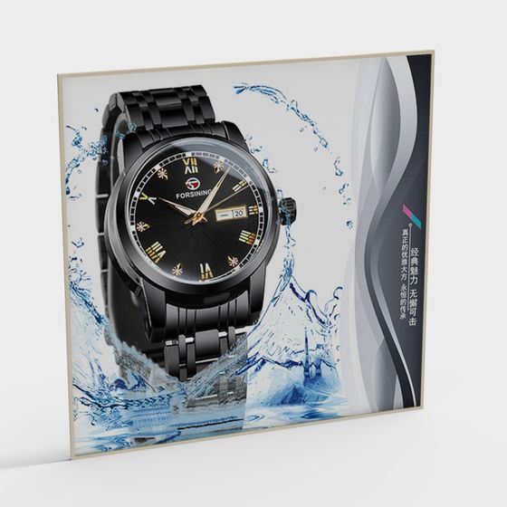 Elegant Forsining Watch 3D model for Various Applications