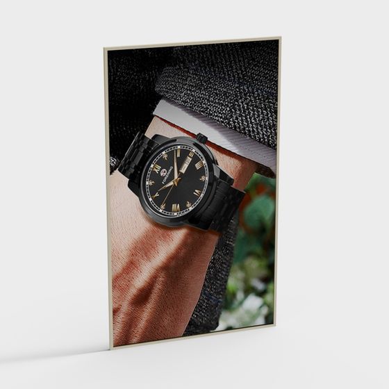 Elegant Low-Polygon 3D Watch Model