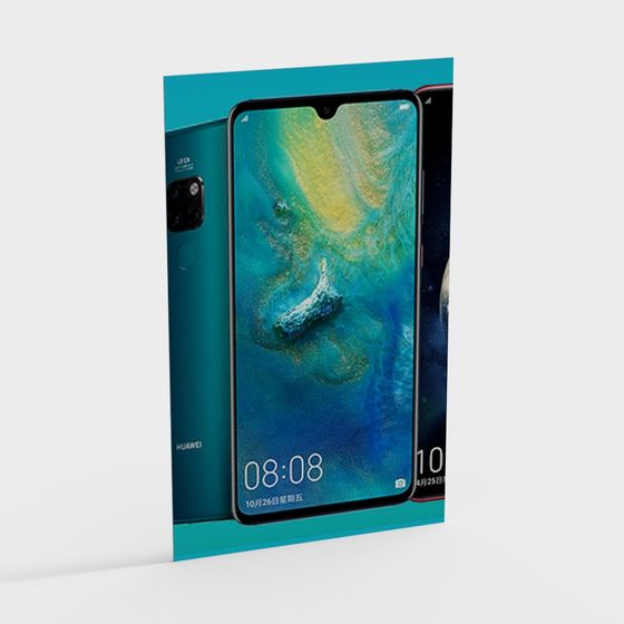 Stylish Smartphone Display 3D model