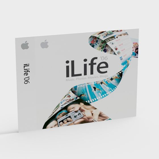 iLife '06 3D Model - Vintage Apple Software