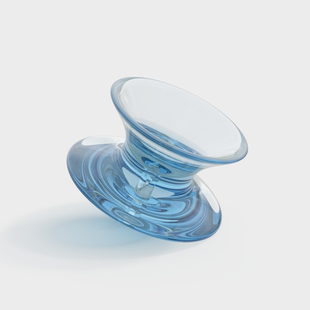 Flowing Chair 3D Model – Low-Polygon Modern Design