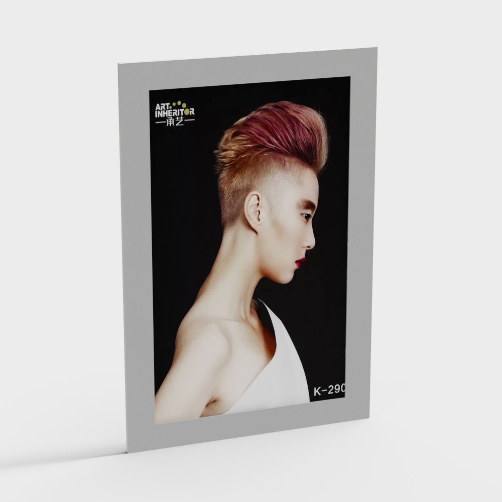 Modern Hairstyle Low-Poly 3D Model