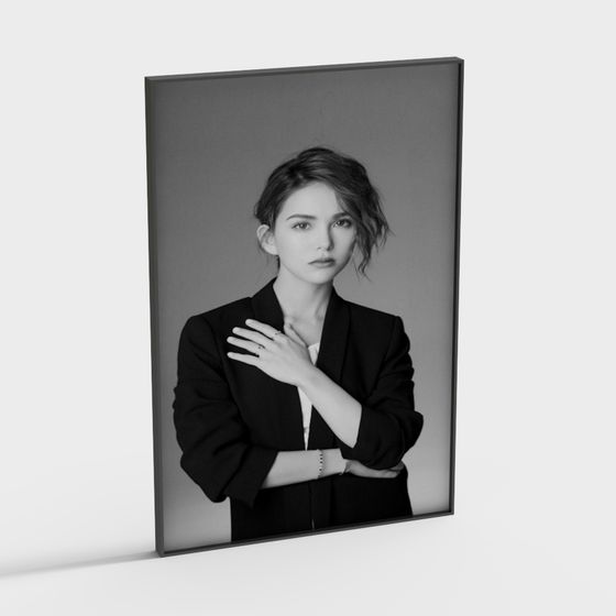 Stylish Portrait 3D model with High Detail