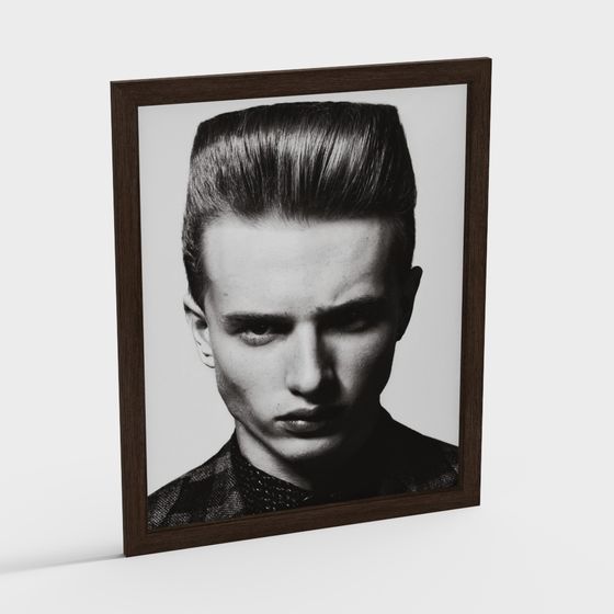 Classic Hairstyle Frame 3D model