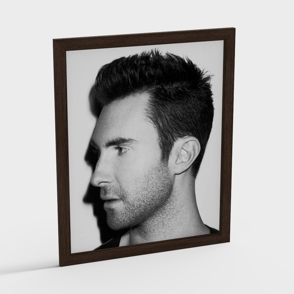 Low Polygon Male Profile 3D Model for Creative Projects