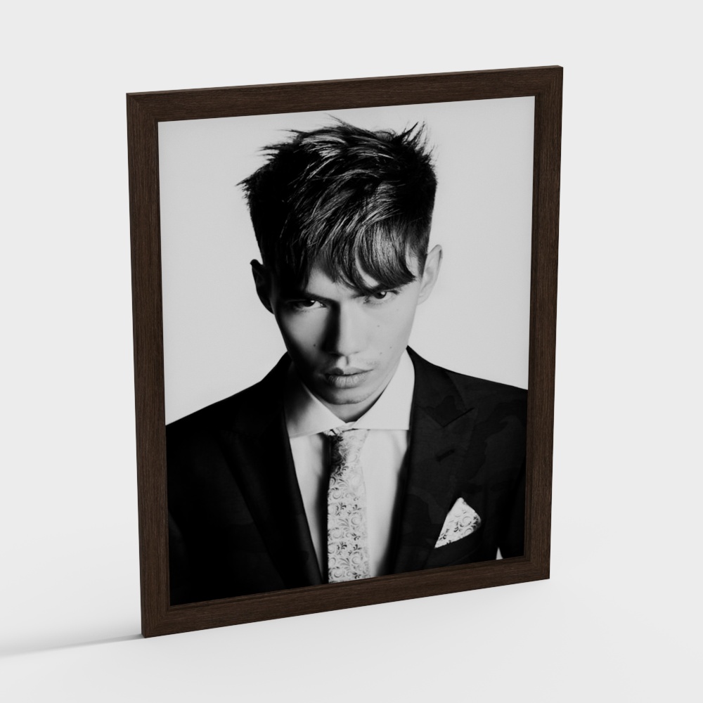 Elegant Black Suit 3D Model for Modern Visuals