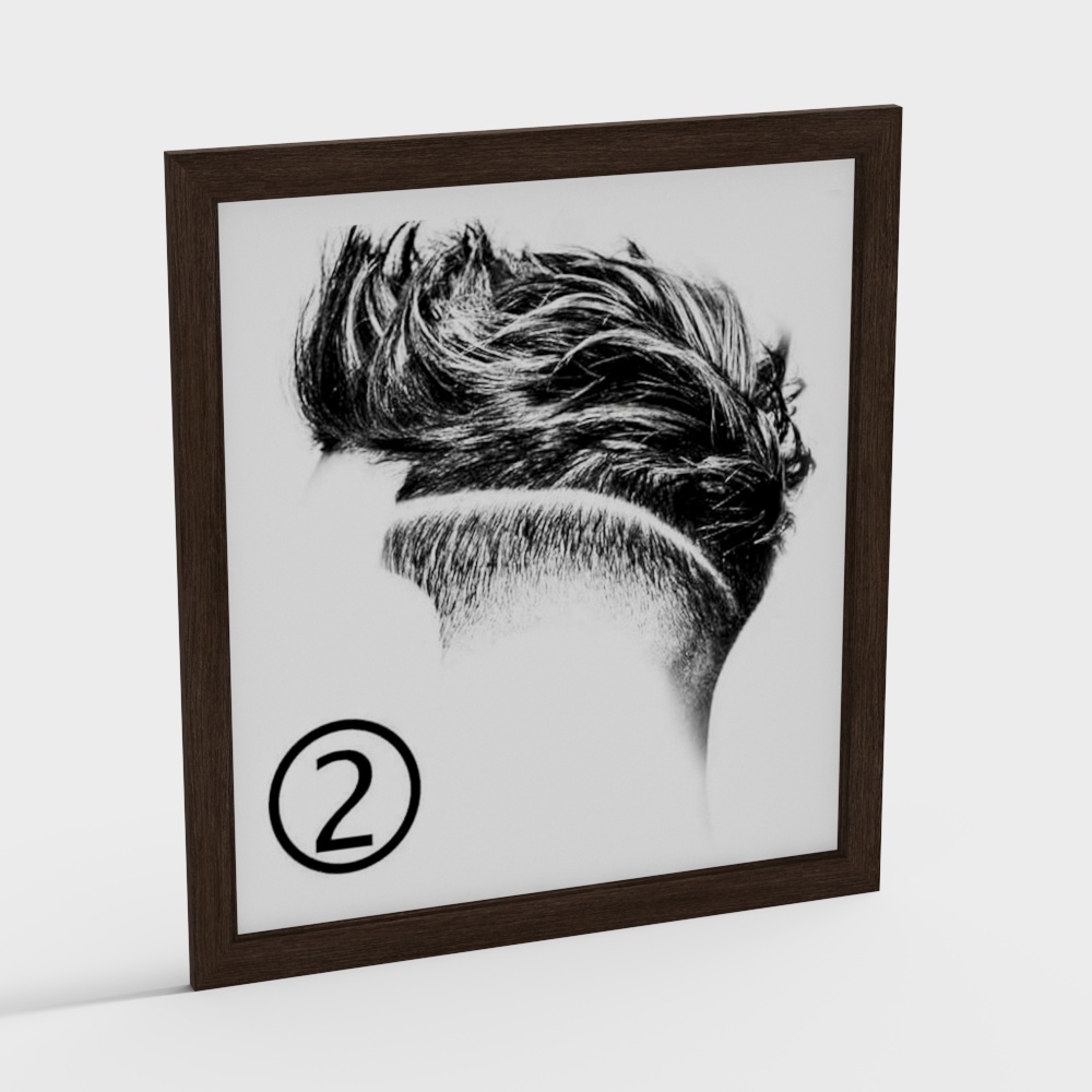 Windswept Hair 3D model