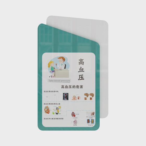 3D Educational Brochure Model for Hypertension Awareness