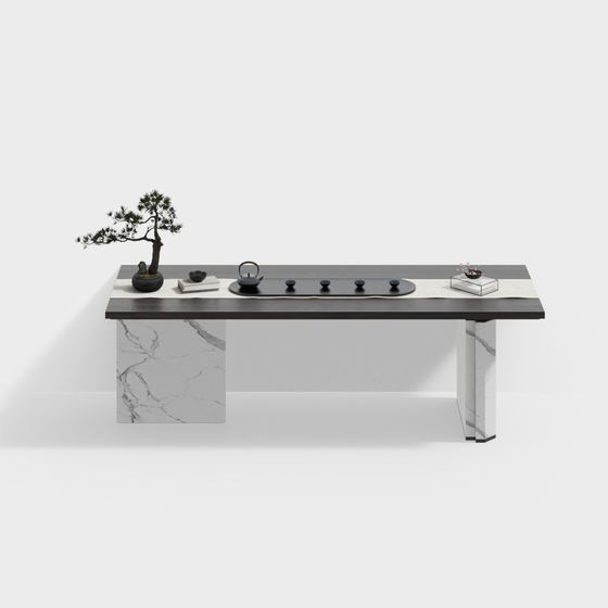 Zen Style Tea Table 3D model