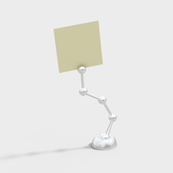 Stylish Low-Poly Notepad Stand 3D model