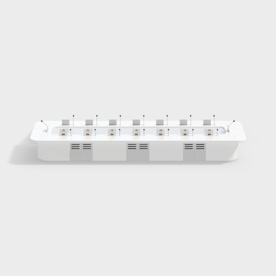 Modern Conference Table 3D model