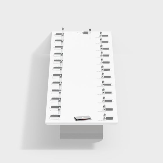 Elegant Floating Desk 3D model for Creative Spaces