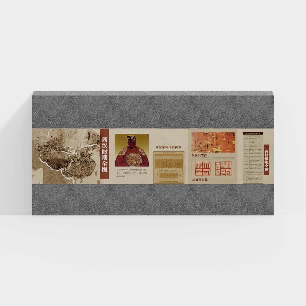 Han Dynasty Map 3D model - Journey into History