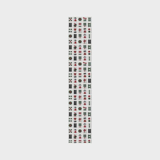 Stylish Mahjong Tiles 3D model for Creative Designs