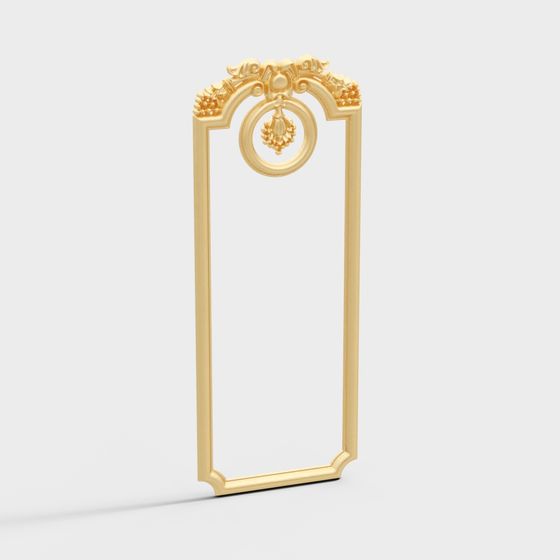 Golden Vintage Frame 3D model