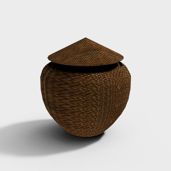 Woven Basket 3D Model