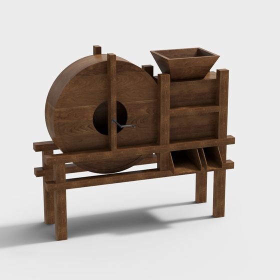 Vintage Mill 3D model with High Detail