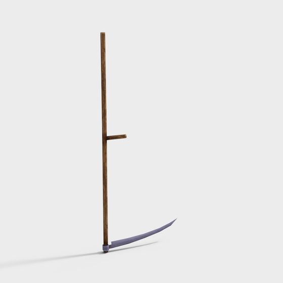 Traditional Scythe 3D Model for Design Applications