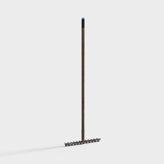 Vintage Garden Rake 3D model for Creative Projects