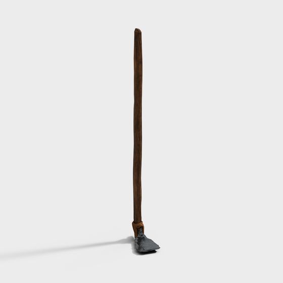 Ancient Wood Axe 3D Model