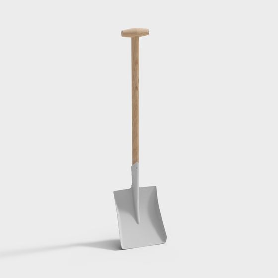 Elegant Garden Shovel 3D model for Various Applications