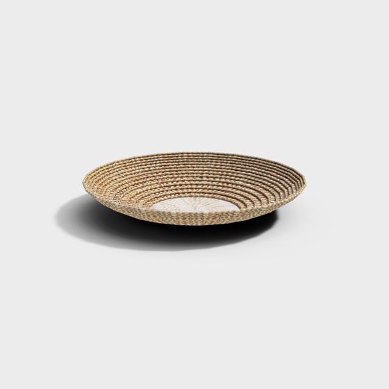 Woven Basket 3D model - Low Poly Design