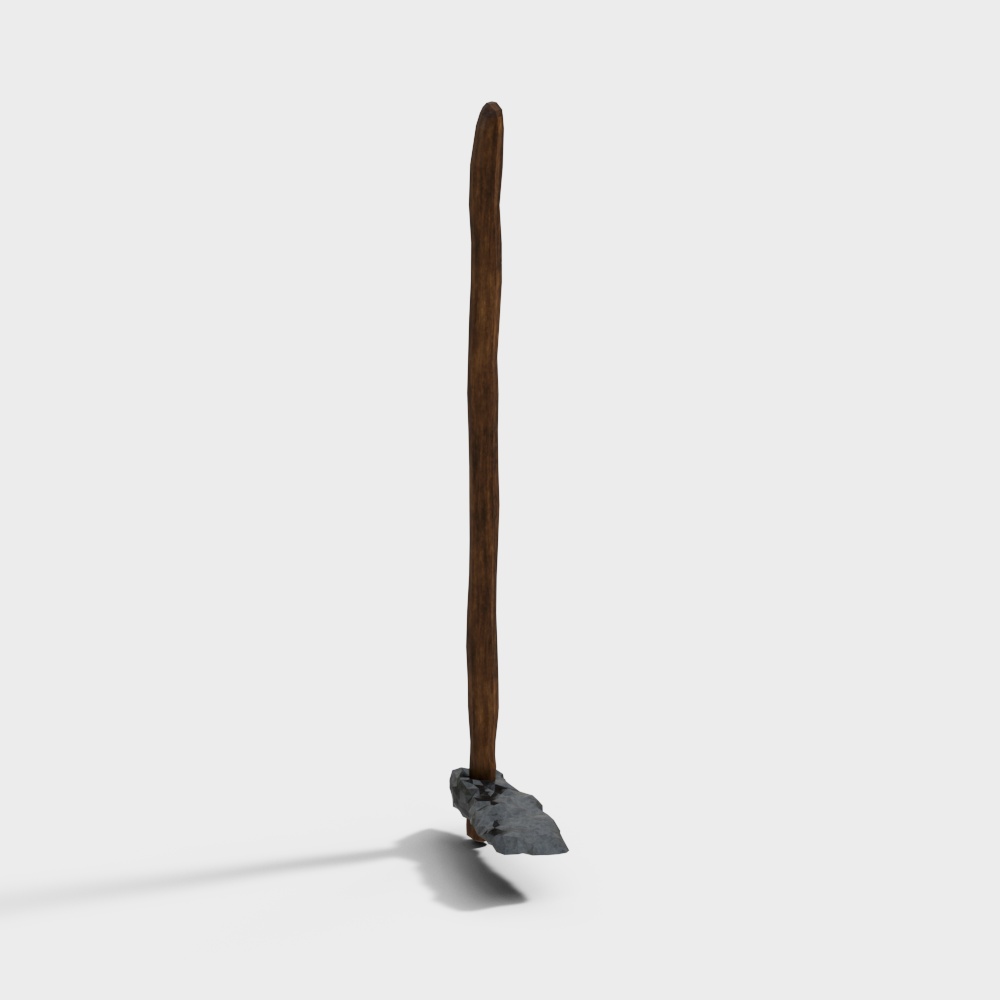 Low Poly Ancient Axe 3D model