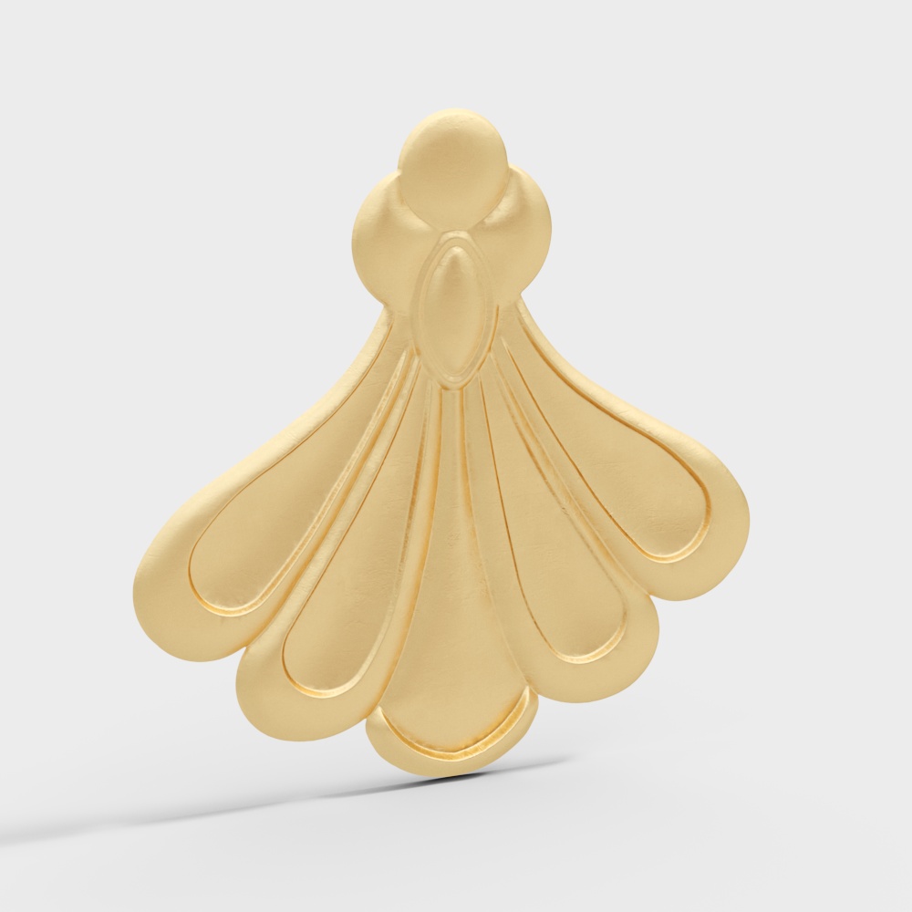 baroque rococo vintage carved wall decoration golden