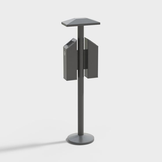 Stylish Urban Streetlight 3D model