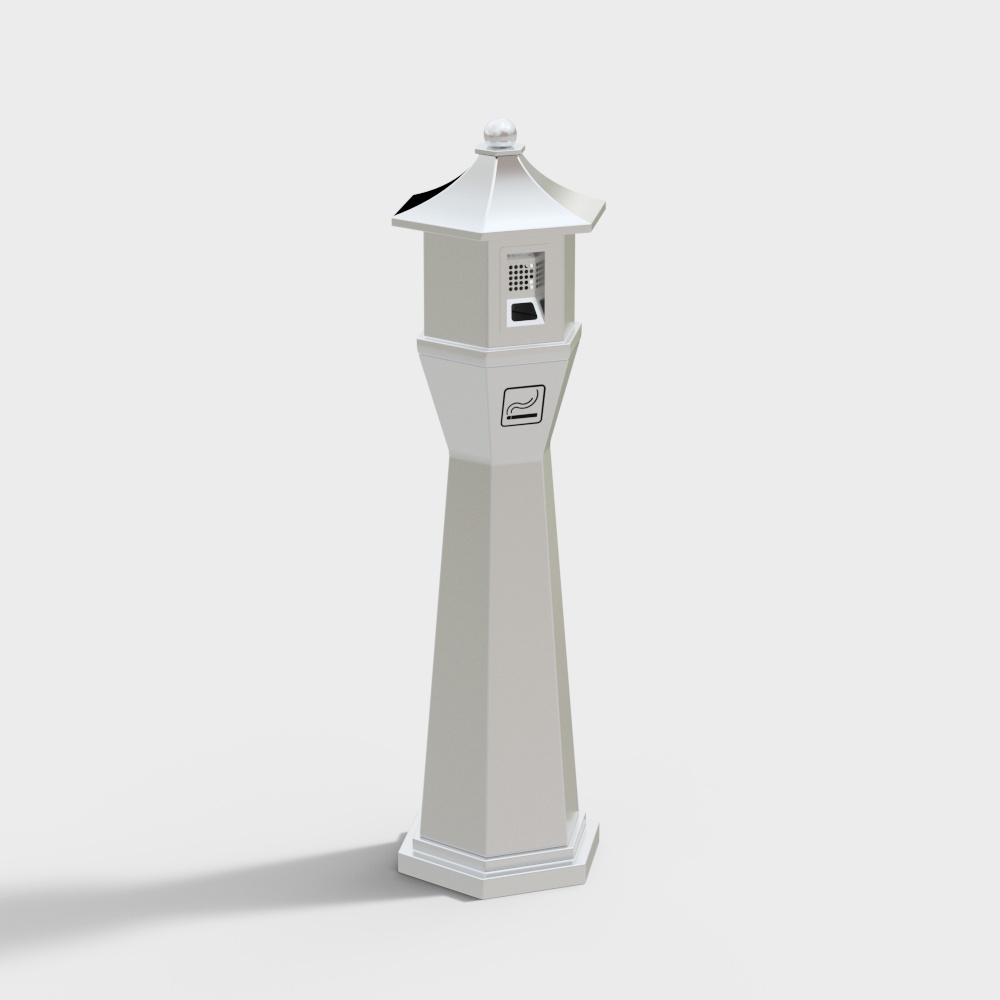 Outdoor smoke extinguishing column