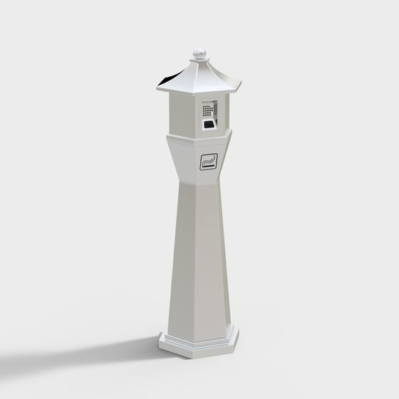 Modern Urban Smoking Pavilion 3D model